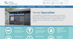 Desktop Screenshot of howellfamilydental.com