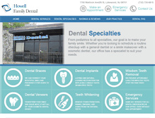 Tablet Screenshot of howellfamilydental.com